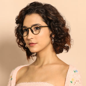 Green Round Full Rim Unisex Eyeglasses by Lenskart Air Online-137084