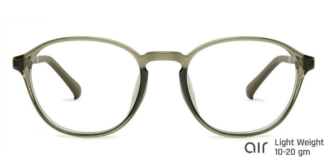 Green Round Full Rim Unisex Eyeglasses by Lenskart Air Online-137084