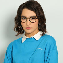 Load image into Gallery viewer, Black Square Full Rim Unisex Eyeglasses by Lenskart Air Computer Glasses-146720