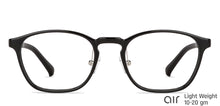 Load image into Gallery viewer, Black Square Full Rim Unisex Eyeglasses by Lenskart Air Computer Glasses-146720