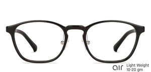 Black Square Full Rim Unisex Eyeglasses by Lenskart Air Computer Glasses-146720