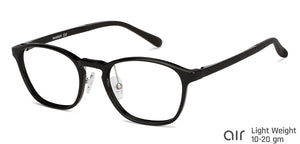 Black Square Full Rim Unisex Eyeglasses by Lenskart Air Computer Glasses-146720