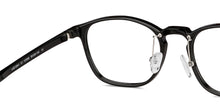 Load image into Gallery viewer, Black Square Full Rim Unisex Eyeglasses by Lenskart Air Computer Glasses-146720