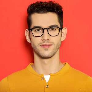 Black Square Full Rim Unisex Eyeglasses by Lenskart Air Computer Glasses-146720