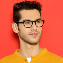 Load image into Gallery viewer, Black Square Full Rim Unisex Eyeglasses by Lenskart Air Computer Glasses-146720