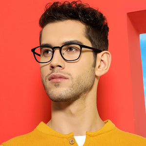 Black Square Full Rim Unisex Eyeglasses by Lenskart Air Computer Glasses-146720