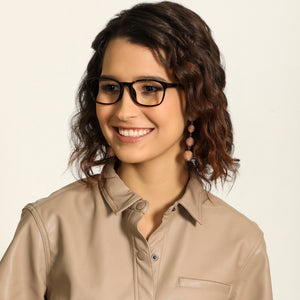 Brown Square Full Rim Unisex Eyeglasses by Lenskart Air Online-137089