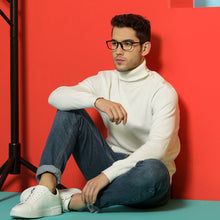 Load image into Gallery viewer, Brown Square Full Rim Unisex Eyeglasses by Lenskart Air Online-137089