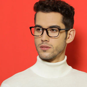 Brown Square Full Rim Unisex Eyeglasses by Lenskart Air Online-137089