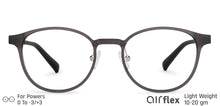 Load image into Gallery viewer, Grey Round Full Rim Unisex Eyeglasses by Lenskart Air LA-137092