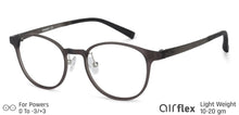 Load image into Gallery viewer, Grey Round Full Rim Unisex Eyeglasses by Lenskart Air LA-137092