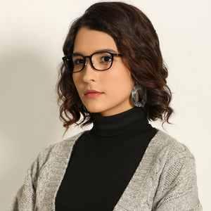Black Rectangle Full Rim Unisex Eyeglasses by Lenskart Air Computer Glasses-146712