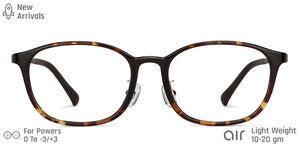 Brown Rectangle Full Rim Unisex Eyeglasses by Lenskart Air LA-137100