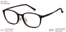 Load image into Gallery viewer, Brown Rectangle Full Rim Unisex Eyeglasses by Lenskart Air LA-137100