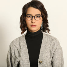 Load image into Gallery viewer, Blue Rectangle Full Rim Unisex Eyeglasses by Lenskart Air Computer Glasses-146718