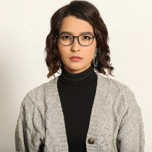 Blue Rectangle Full Rim Unisex Eyeglasses by Lenskart Air Computer Glasses-146718