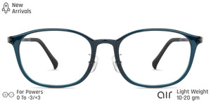 Blue Rectangle Full Rim Unisex Eyeglasses by Lenskart Air Computer Glasses-146718
