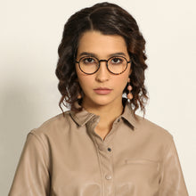 Load image into Gallery viewer, Brown Round Full Rim Medium Unisex Eyeglasses by Lenskart Air-137102