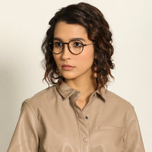 Load image into Gallery viewer, Brown Round Full Rim Medium Unisex Eyeglasses by Lenskart Air-137102