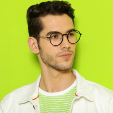 Load image into Gallery viewer, Brown Round Full Rim Medium Unisex Eyeglasses by Lenskart Air-137102