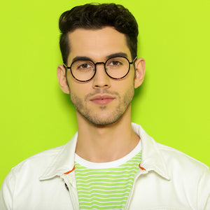 Brown Round Full Rim Medium Unisex Eyeglasses by Lenskart Air-137102