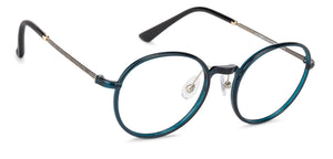 Blue Round Full Rim Unisex Eyeglasses by Lenskart Air LA-137103