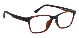 Orange Rectangle Full Rim Unisex Eyeglasses by Lenskart Air Online-137753