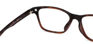 Orange Rectangle Full Rim Unisex Eyeglasses by Lenskart Air Online-137753