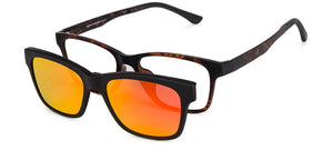 Orange Rectangle Full Rim Unisex Eyeglasses by Lenskart Air Online-137753