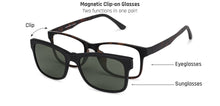 Load image into Gallery viewer, Green Rectangle Full Rim Unisex Eyeglasses by Lenskart Air Online-137755