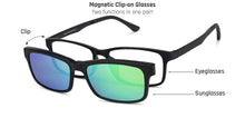 Load image into Gallery viewer, Green Rectangle Full Rim Unisex Eyeglasses by Lenskart Air Online-137756