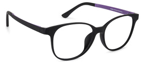 Purple Round Full Rim Unisex Eyeglasses by Lenskart Air Online-137762