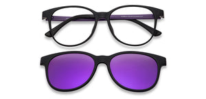 Purple Round Full Rim Unisex Eyeglasses by Lenskart Air Online-137762