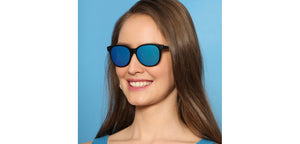 Blue Round Full Rim Unisex Eyeglasses by Lenskart Air Online-137763