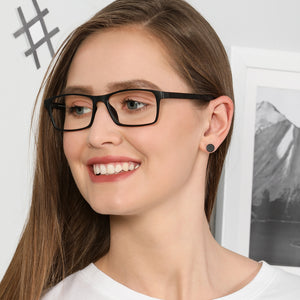 Blue Rectangle Full Rim Unisex Eyeglasses by Lenskart Air Online-137766