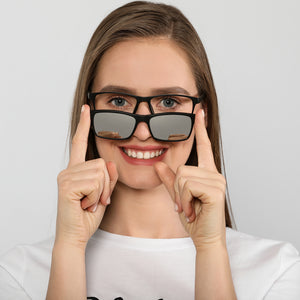 Blue Rectangle Full Rim Unisex Eyeglasses by Lenskart Air Online-137766