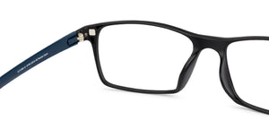 Blue Rectangle Full Rim Unisex Eyeglasses by Lenskart Air Online-137766