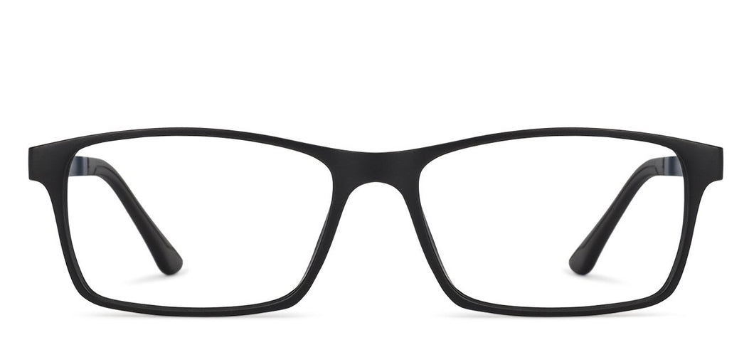Blue Rectangle Full Rim Unisex Eyeglasses by Lenskart Air Online-137766