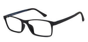 Blue Rectangle Full Rim Unisex Eyeglasses by Lenskart Air Online-137766
