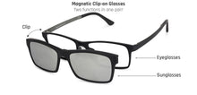 Load image into Gallery viewer, Silver Rectangle Full Rim Unisex Eyeglasses by Lenskart Air Online-137767