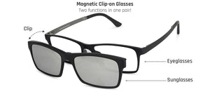 Silver Rectangle Full Rim Unisex Eyeglasses by Lenskart Air Online-137767
