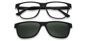 Green Rectangle Full Rim Unisex Eyeglasses by Lenskart Air Online-137770