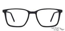 Load image into Gallery viewer, Black Square Full Rim Unisex Eyeglasses by Vincent Chase Essentials-137743