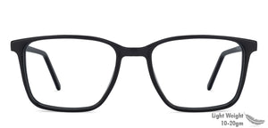 Black Square Full Rim Unisex Eyeglasses by Vincent Chase Essentials-137743