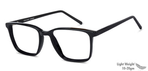Black Square Full Rim Unisex Eyeglasses by Vincent Chase Essentials-137743