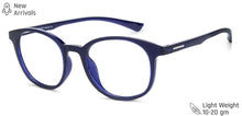 Load image into Gallery viewer, Blue Round Full Rim Unisex Eyeglasses by Vincent Chase Online-137872
