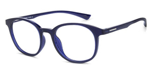 Blue Round Full Rim Unisex Eyeglasses by Vincent Chase Online-137872