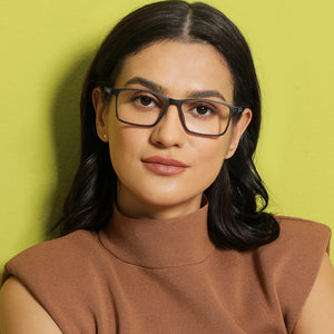 Grey Rectangle Full Rim Unisex Eyeglasses by Vincent Chase Online-137881