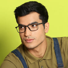 Load image into Gallery viewer, Grey Rectangle Full Rim Unisex Eyeglasses by Vincent Chase Online-137881