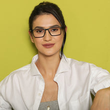 Load image into Gallery viewer, Black Rectangle Full Rim Unisex Eyeglasses by Vincent Chase Essentials-137883